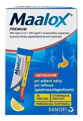 Maalox PREMIUM 20×4,3 ml, liek