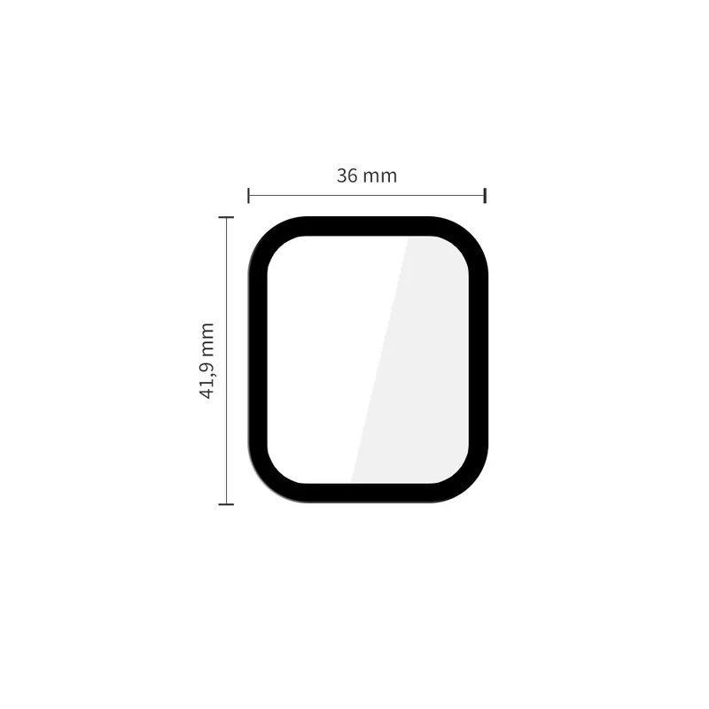 Tech-Protect Glass Flex 2x ochranné sklo na Apple Watch 4 / 5 / 6 / SE 1 / 2 / 3 (44mm), čierne 1 / 2 / 3 (44mm), čierne