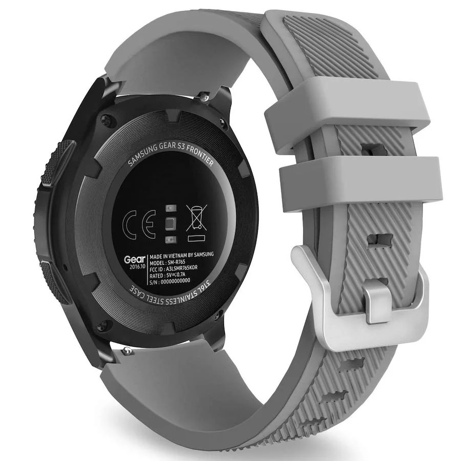 BStrap Silicone Sport remienok na Huawei Watch GT/GT2 46mm gray