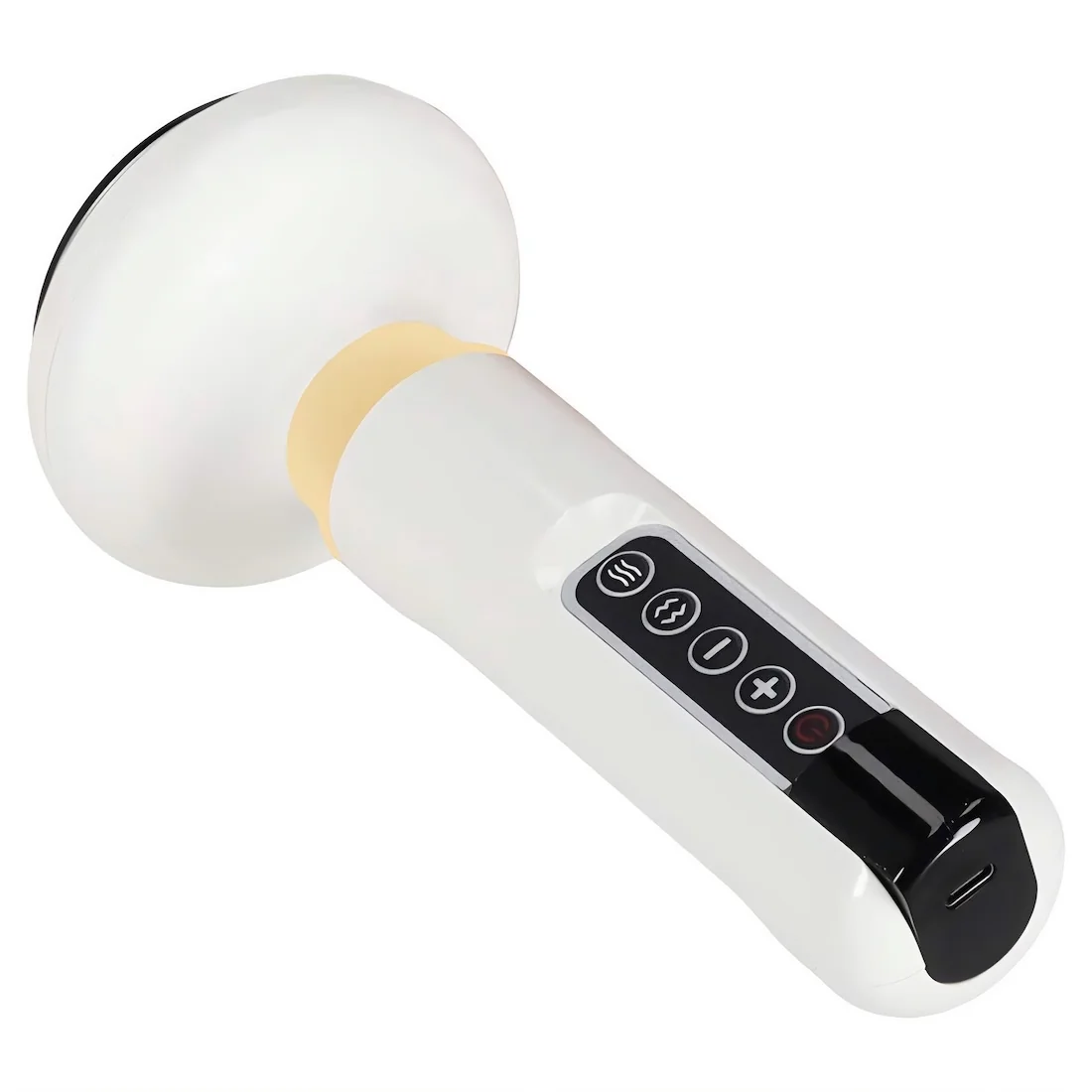 Livefy Cupping masážny prístroj s funkciou vákuovej banky, biely