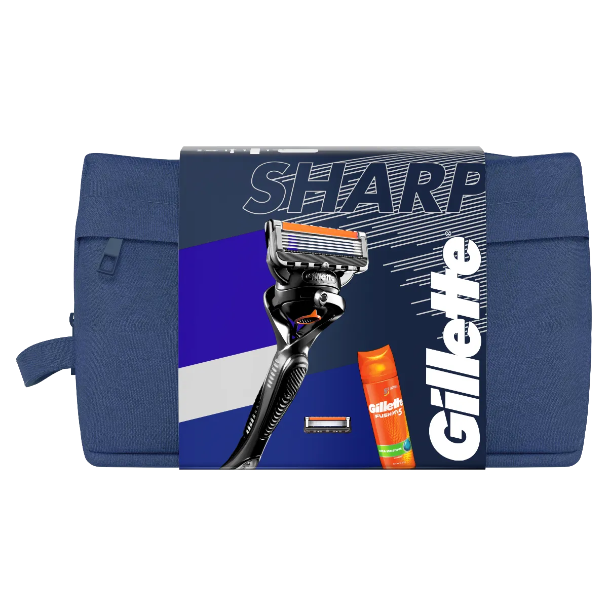Gillette SHARP darčekové balenie pre mužov 1×1 set, žiletka s gélom na holenie