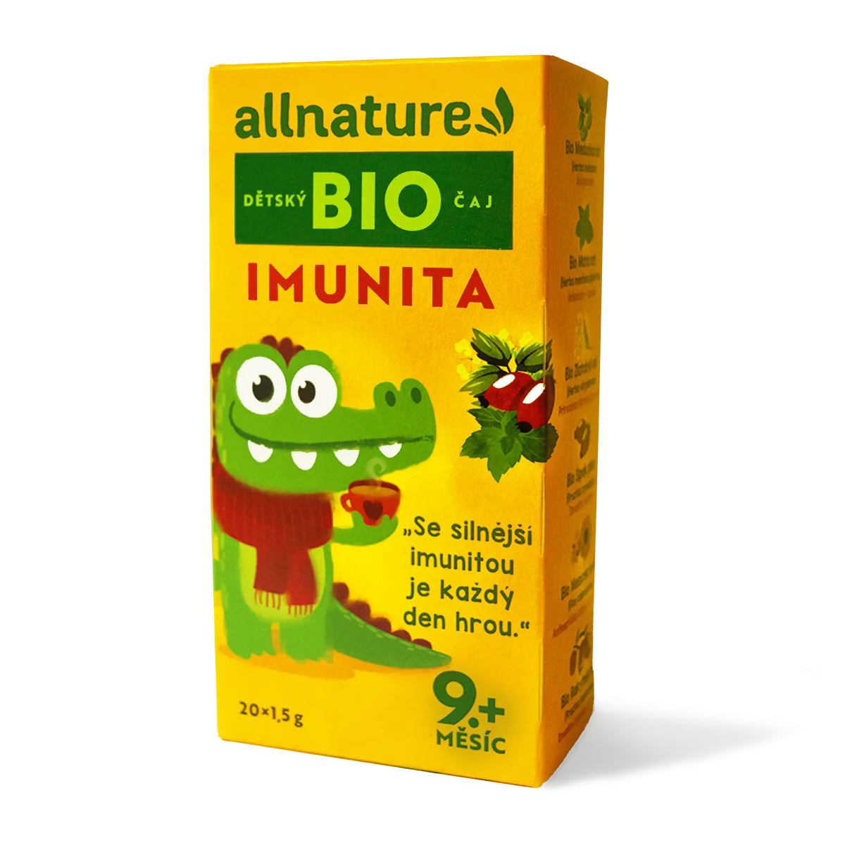 Allnature BIO Detský čaj Imunita 20×1,5 g, detský čaj
