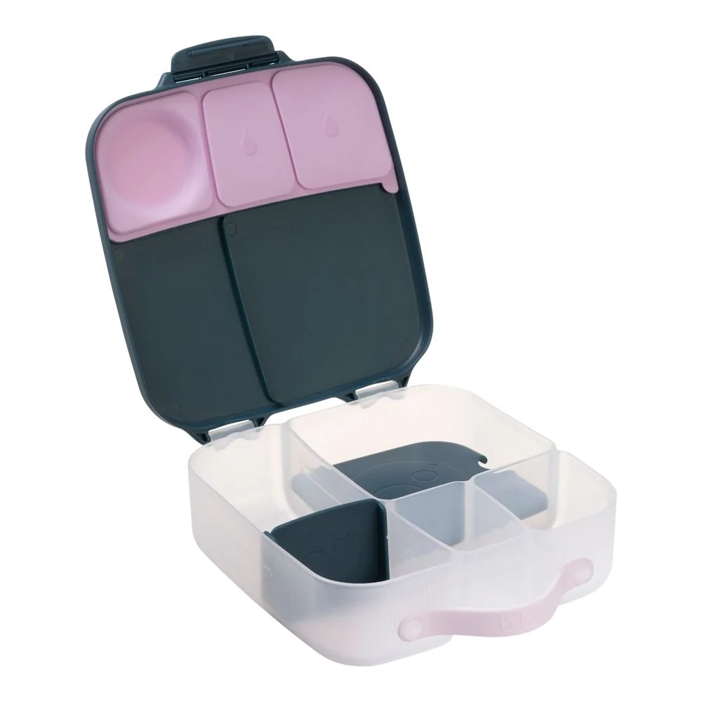 Desiatový box veľký indigo/ružový