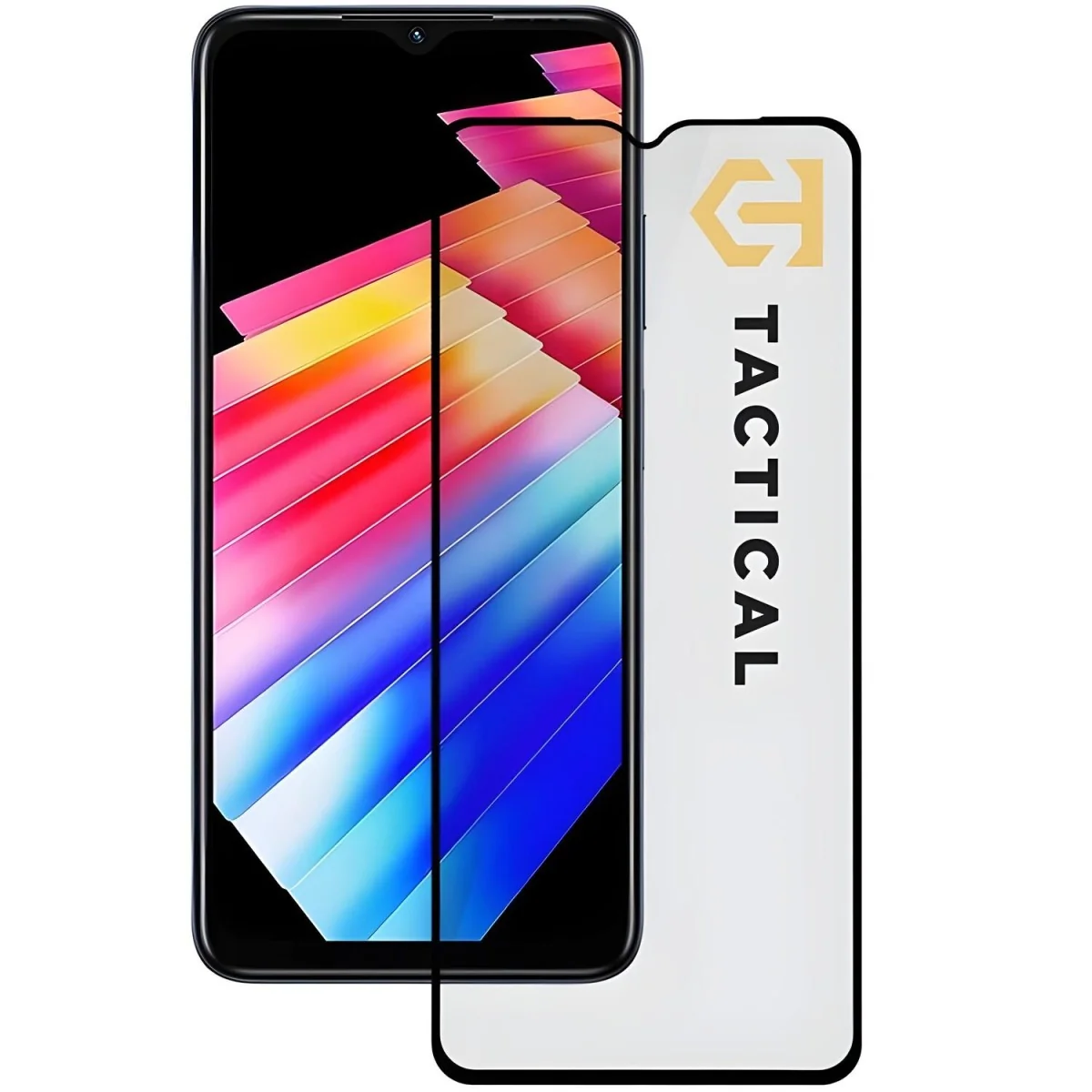 5D sklo pre Infinix Hot 30i - Čierna Ochrana displeja, oleofóbna úprava