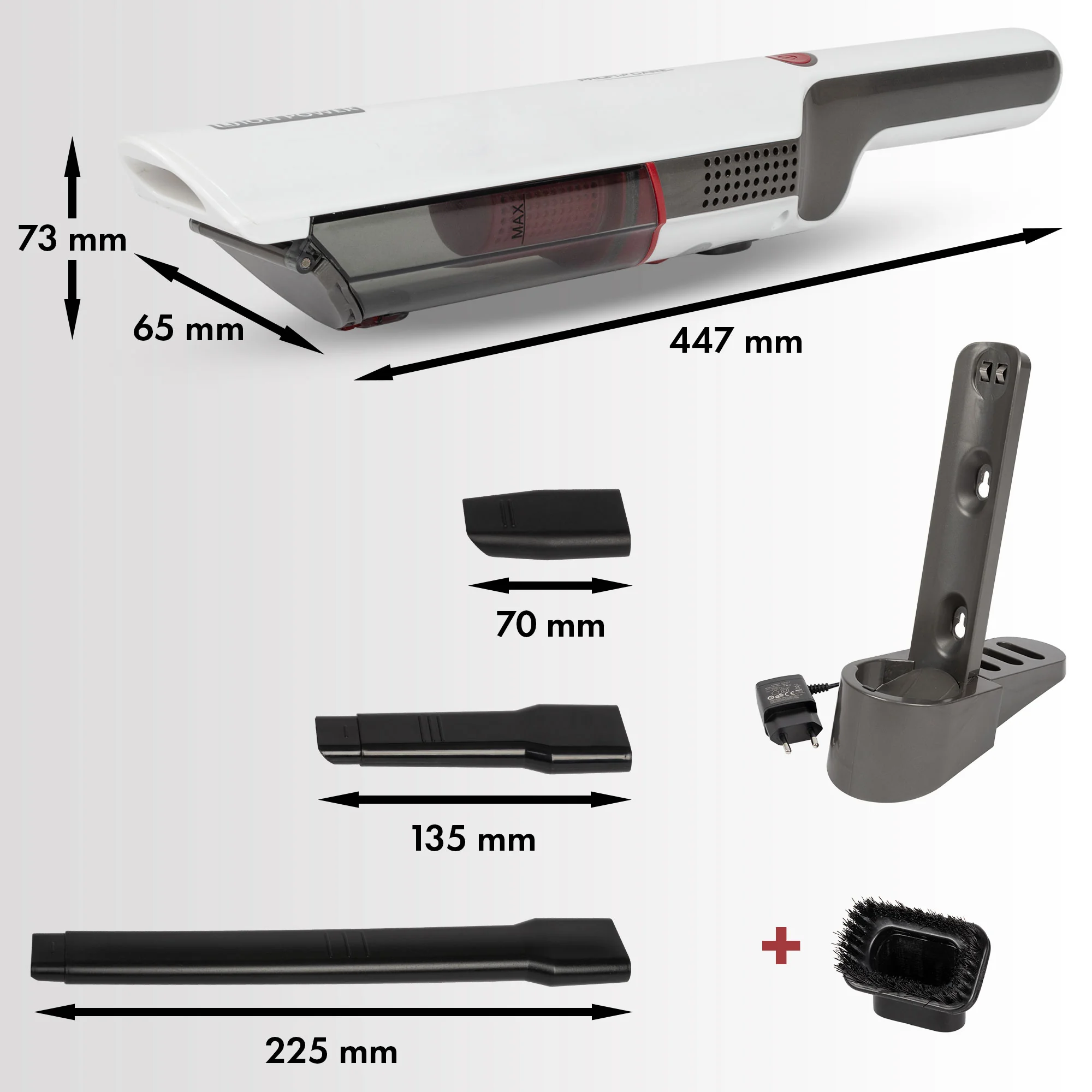 ProfiCare AKS 3102 akumulátorový ručný vysávač 11,1 V 2000 mAh Li-Ion HEPA