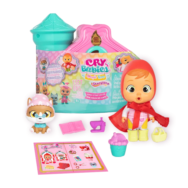 IMC Toys Cry Babies Magic Tears Storyland domček s bábikou a doplnkami