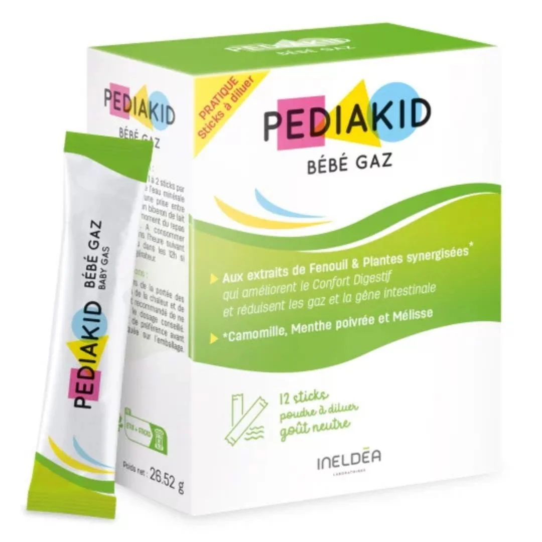 Pediakid Bébé Gaz – prírodné vrecúška na dobré trávenie pre bábätká  12 ks