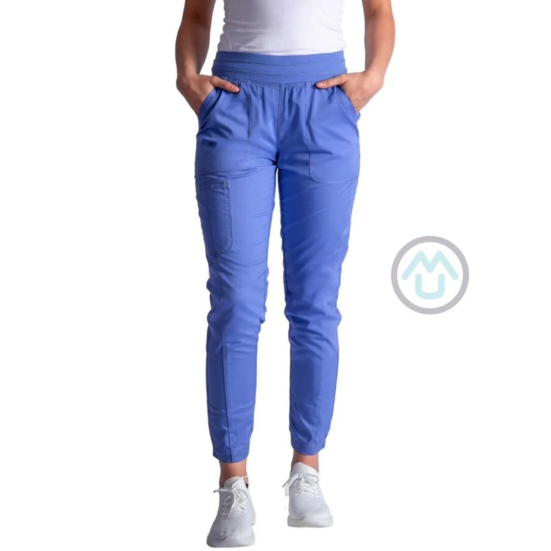 Zdravotnícke dámske jogger nohavice Cherokee Revolution ACTIVE STYLING - svetlo modré M