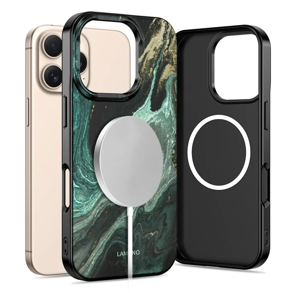 Tech-Protect Lamano MagSafe kryt na iPhone 16 Pro, verde aura