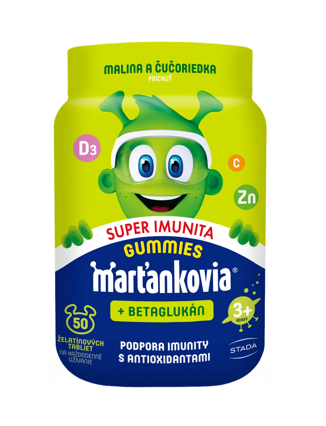 Marťankovia GUMMY Super Imunita & Betaglukán 1×50 ks, výživový doplnok