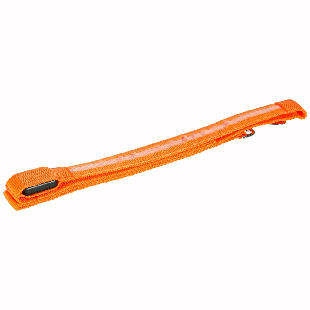 LED svietiace vodítko pre psa/mačku 1,2 m – 3 režimy, oranžové