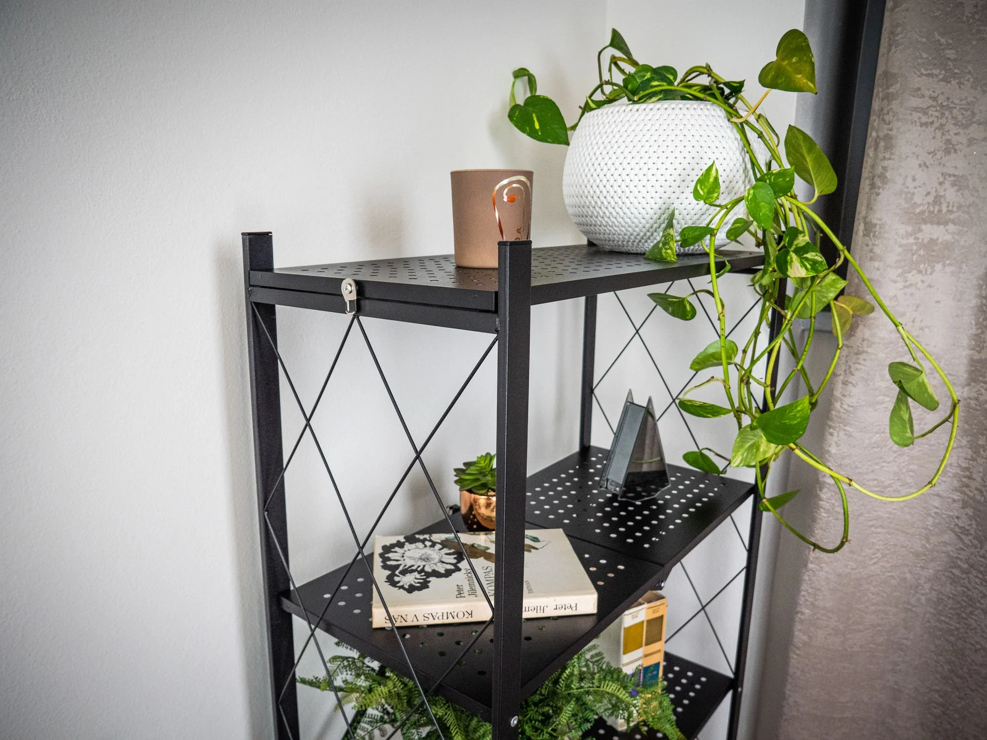 Strend Pro kovový regál Racks RAW5T, 1 ks 5 políc, 1630x720x340 mm, max. 50 kg/polica, prenosný, na kolieskach