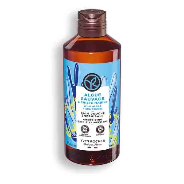 Yves Rocher Sprchovací gél Morská riasa & motar prímorský 1×400 ml, sprchový gél