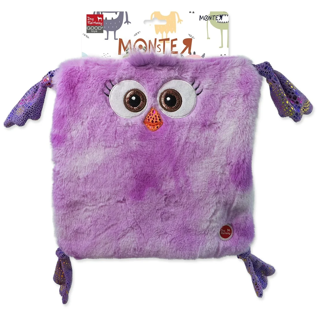 Hračka Dog Fantasy Monsters kura štvorcové šuštiace fialové 28cm
