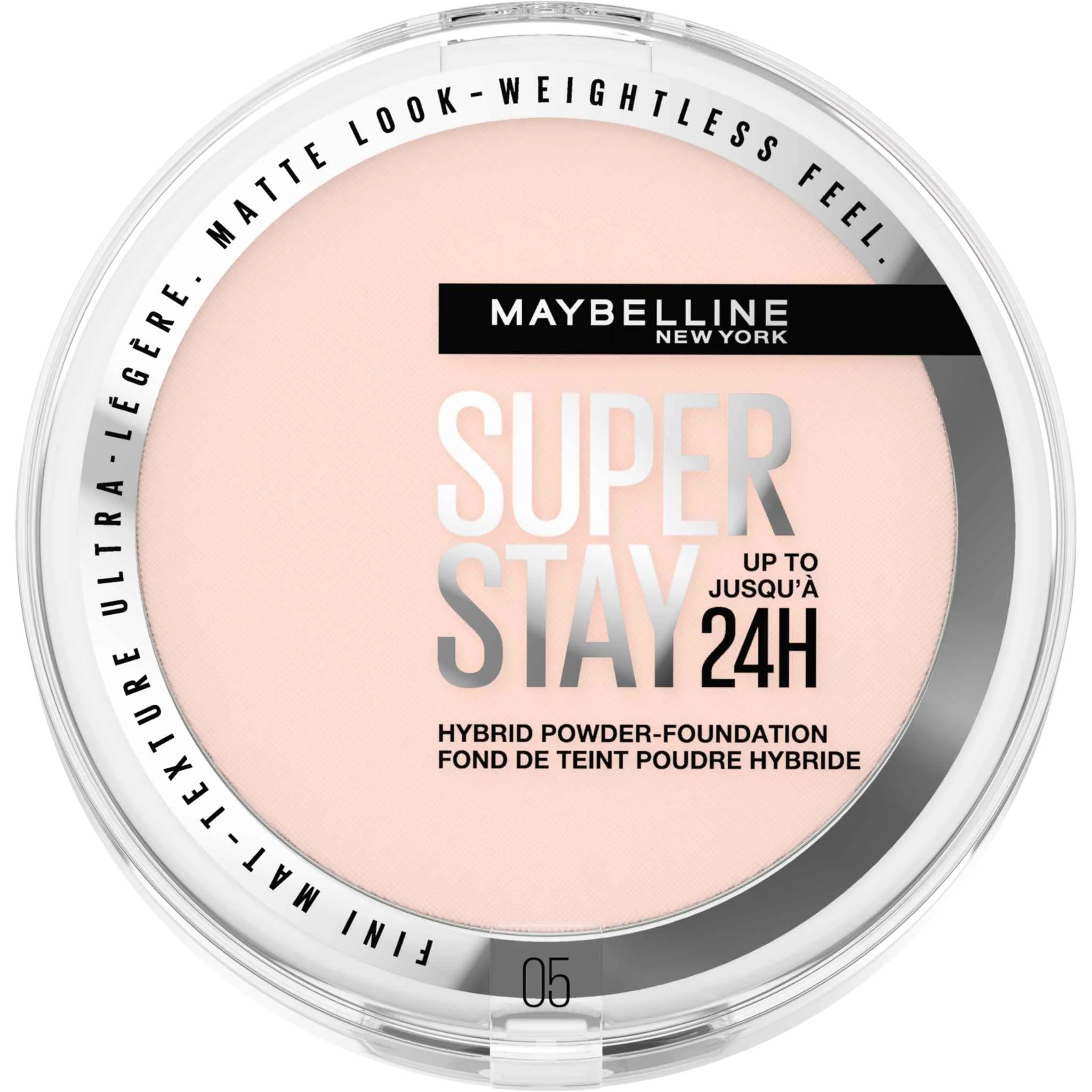Maybelline New York SuperStay 24H Hybrid Powder-Foundation 05 make-up v púdri, 9 g 1×9 g, make-up v púdri