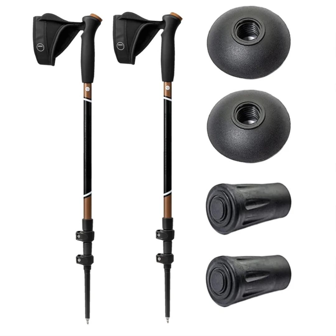 MG Nordic Walking trekingové palice 65 -138 cm, čierne 