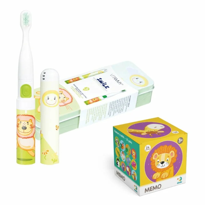 VITAMMY SMILE detská sonická zubná kefka + DODO MEMO pexeso