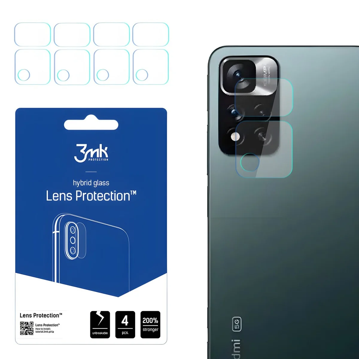 Sklo na kameru pre Xiaomi Redmi Note 11 Pro+ 5G