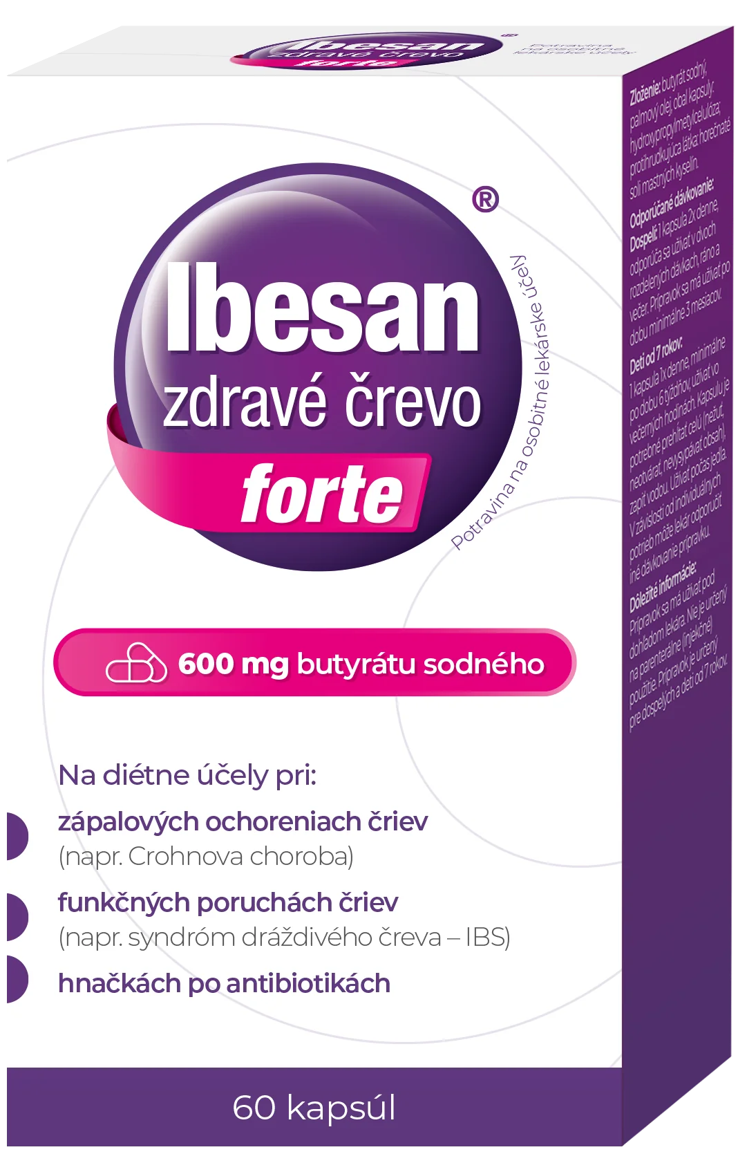Ibesan zdravé črevo forte 60 cps