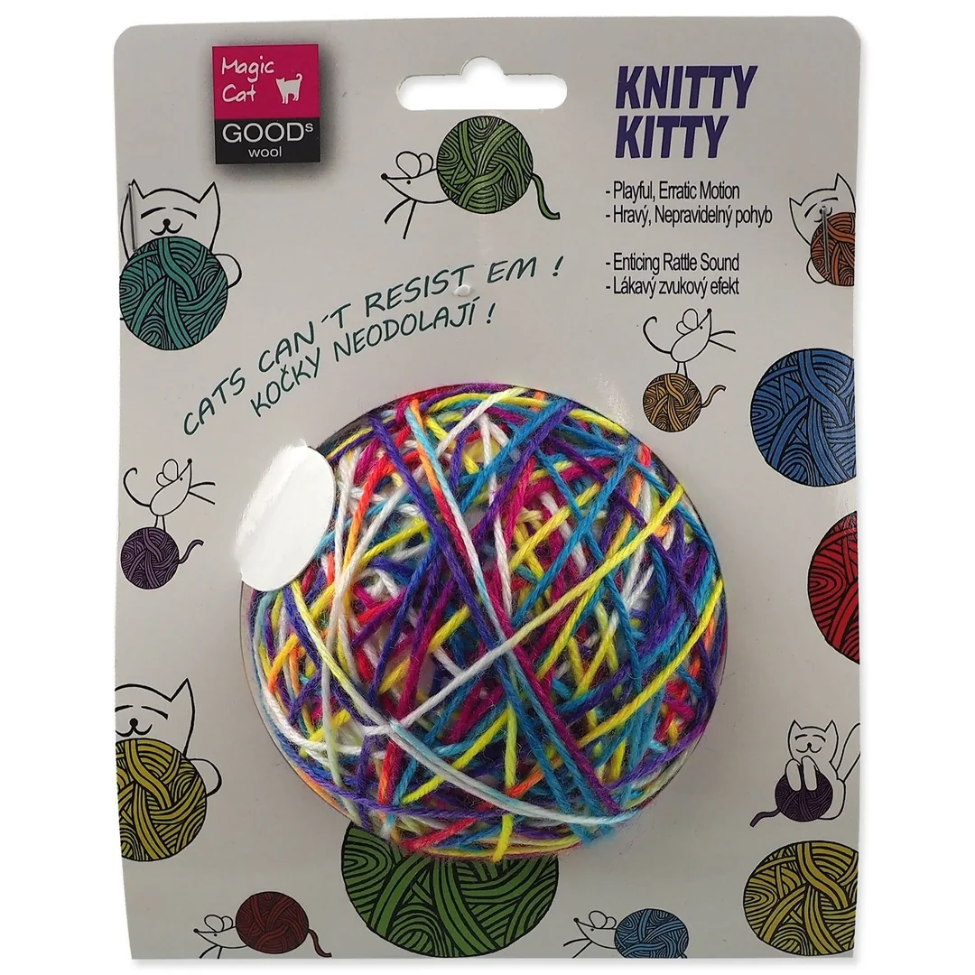 Hračka Magic Cat klbko farebné 8,9cm