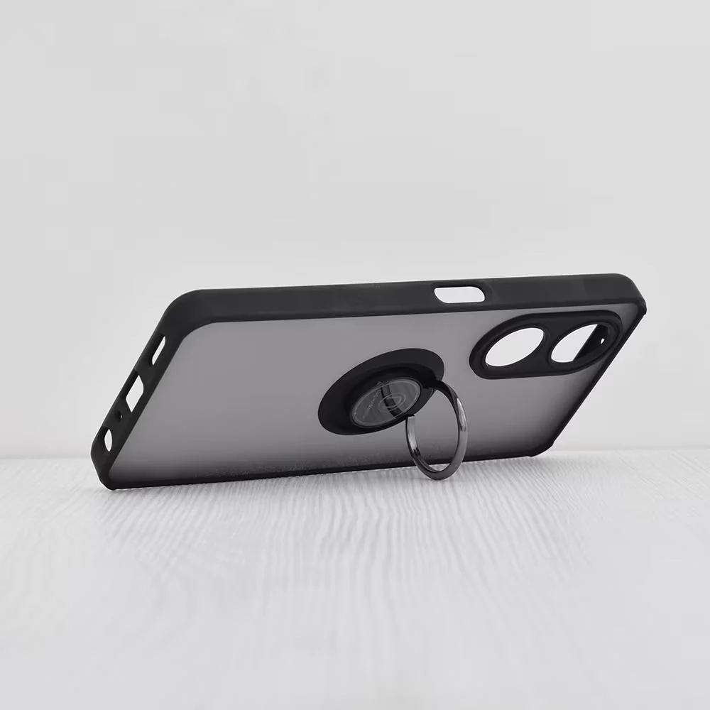 Puzdro pre mobil Oppo A98 5G - Čierna s nosným prsteňom