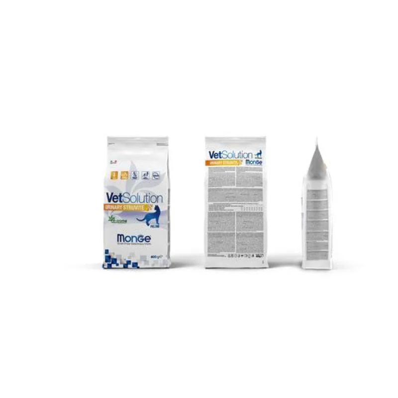 MONGE VetSolution Cat Urinary Struvite 400g diétne suché krmivo pre mačky na rozpúšťanie struvitových kameňov