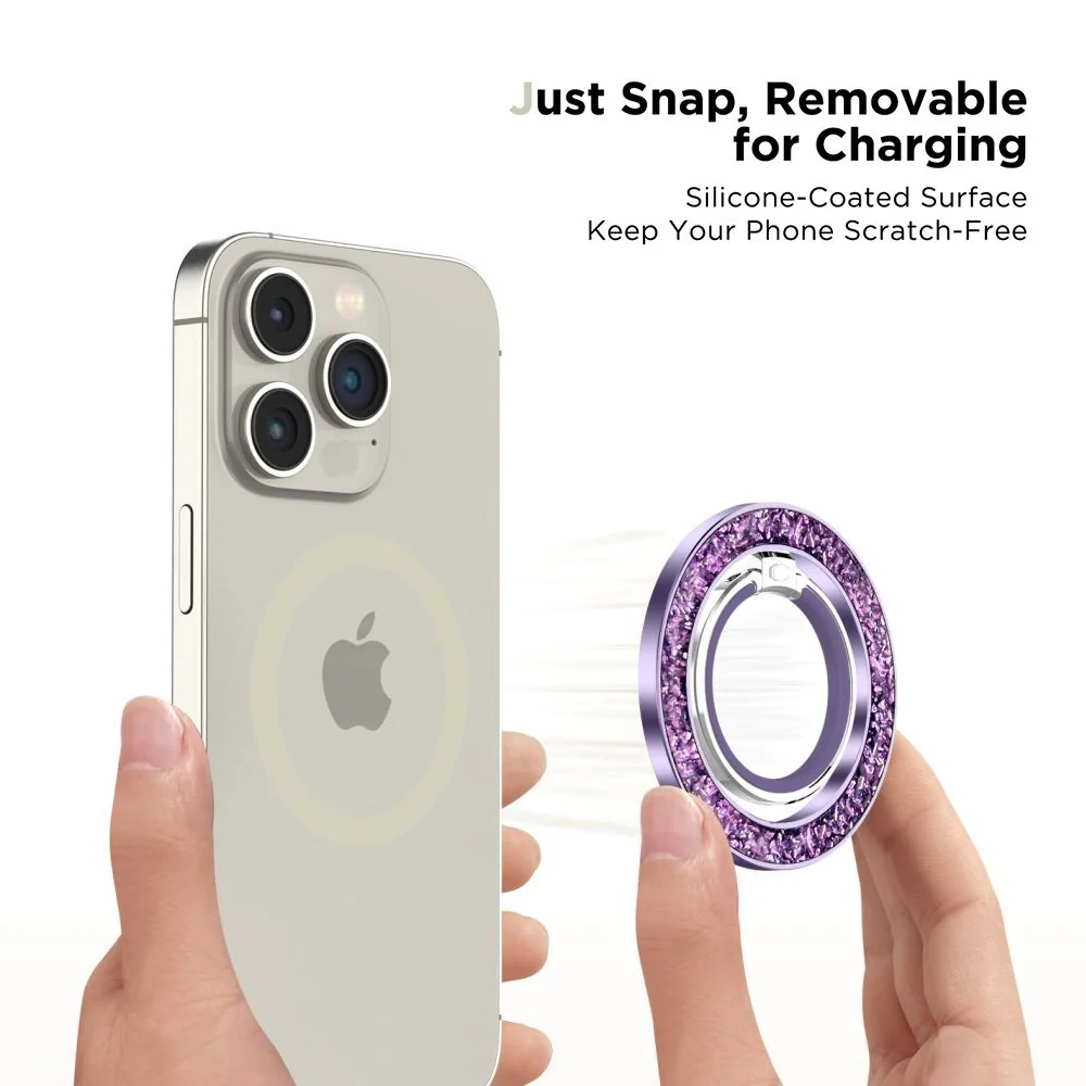 Tech-Protect MMR200 MagSafe Ring držiak na mobil na prst, fialový