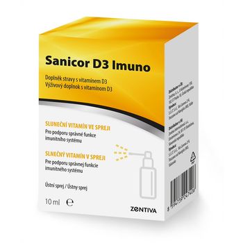 SANICOR D3 IMUNO Sprej 1×10 ml, ústny sprej