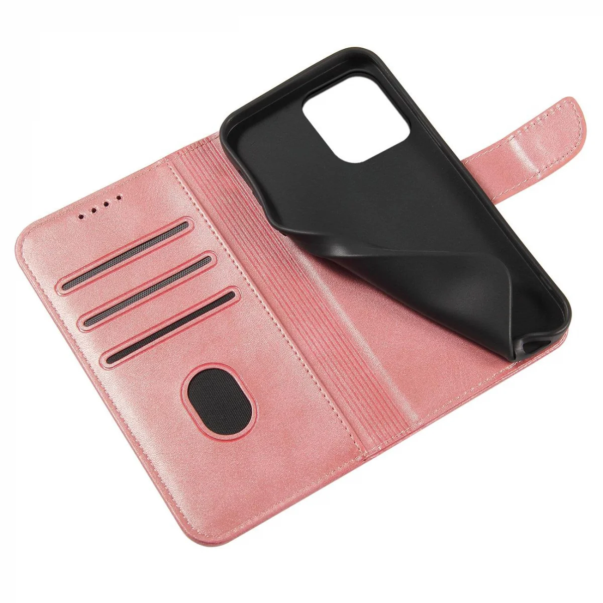 MG Magnet knižkové kožené puzdro na Xiaomi Redmi K40 Pro / K40 / PocoF3 / Mi 11i ružové