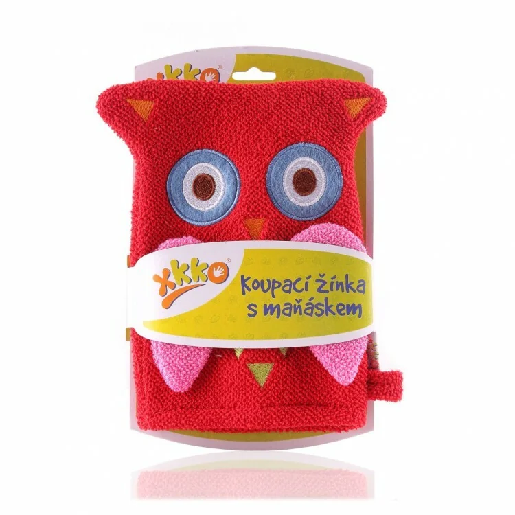 XKKO Rukavica na kúpanie - sova 1×1 ks