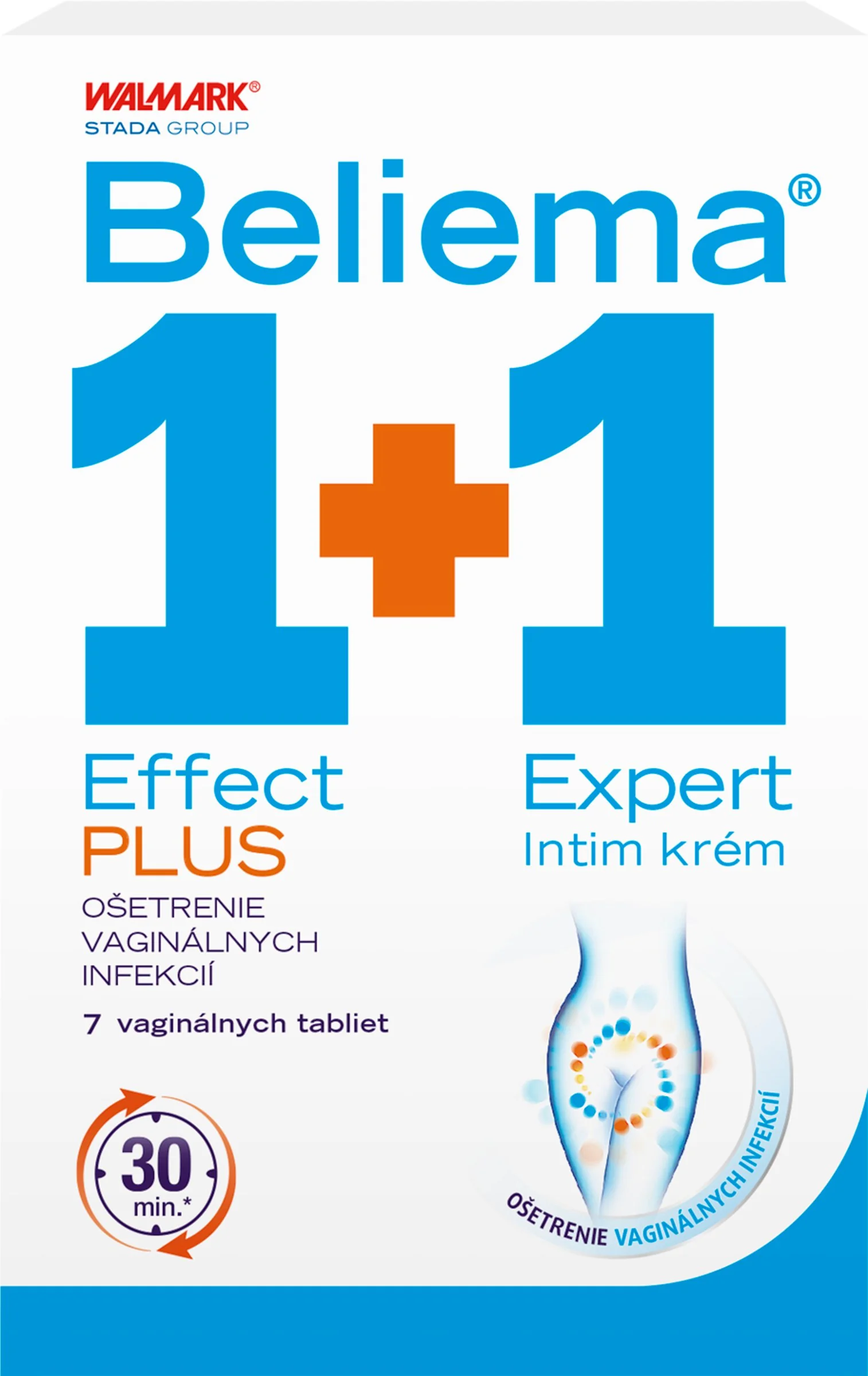 Beliema Effect PLUS 7tbl + Expert Intim krém 30ml 1×1 set, kozmetika na intímnu starostlivosť