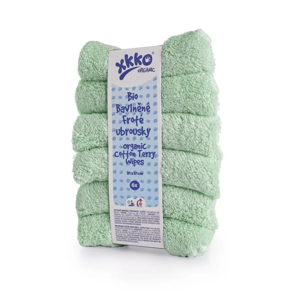 XKKO Bambusové obrúsky 30x30 COLOURS (9ks)
