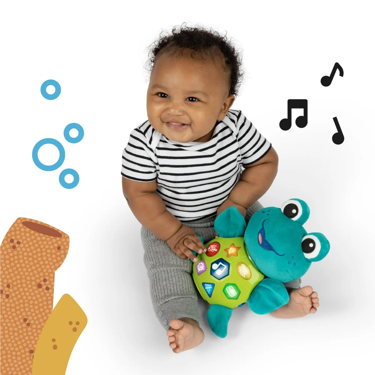 BABY EINSTEIN - Hračka hudebná interaktivná korytnačka Neptune's Cuddly Composer™ 6m+ 