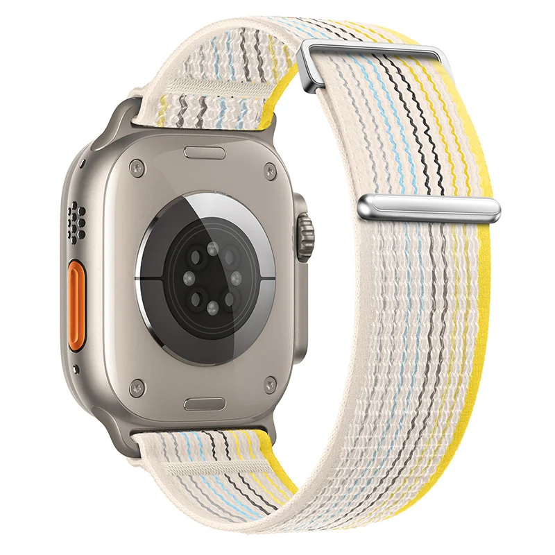 BStrap Velcro Nylon remienok na Apple Watch 38/40/41mm starlight