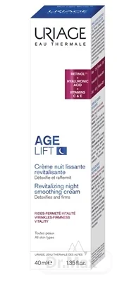 URIAGE AGE LIFT Revitalizing Night Smoothing Cream, 40ml 1×40 ml, anti-age nočný krém