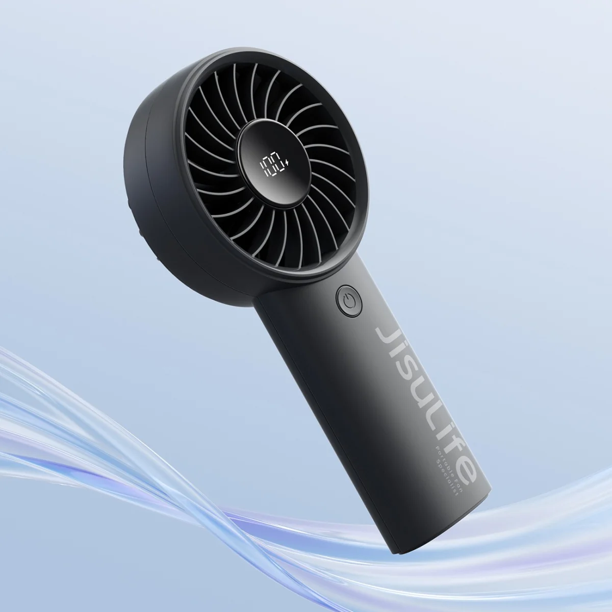 Jisulife Life4 USB-C ručný ventilátor 3600mAh, čierny