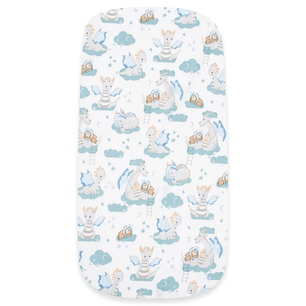 Bavlnené prestieradlo do kočíka New Baby Dráčik 35x75 cm , 