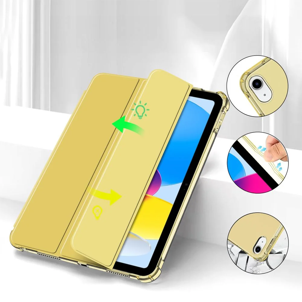 Tech-Protect SC Pen Hybrid puzdro na iPad 10.9'' 10gen 2022, žlté/priesvitné svitné