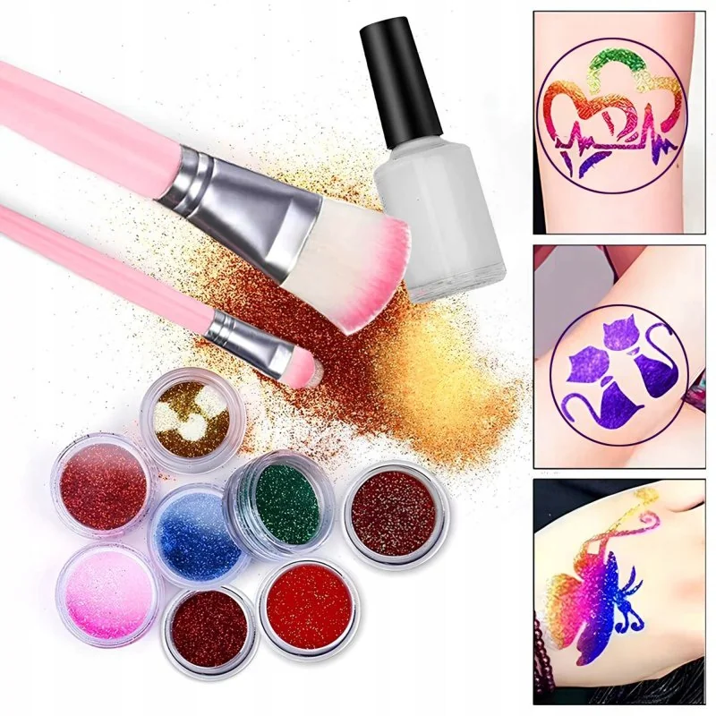 MG Tattoo Kit tetovacia sada pre deti, trblietavé