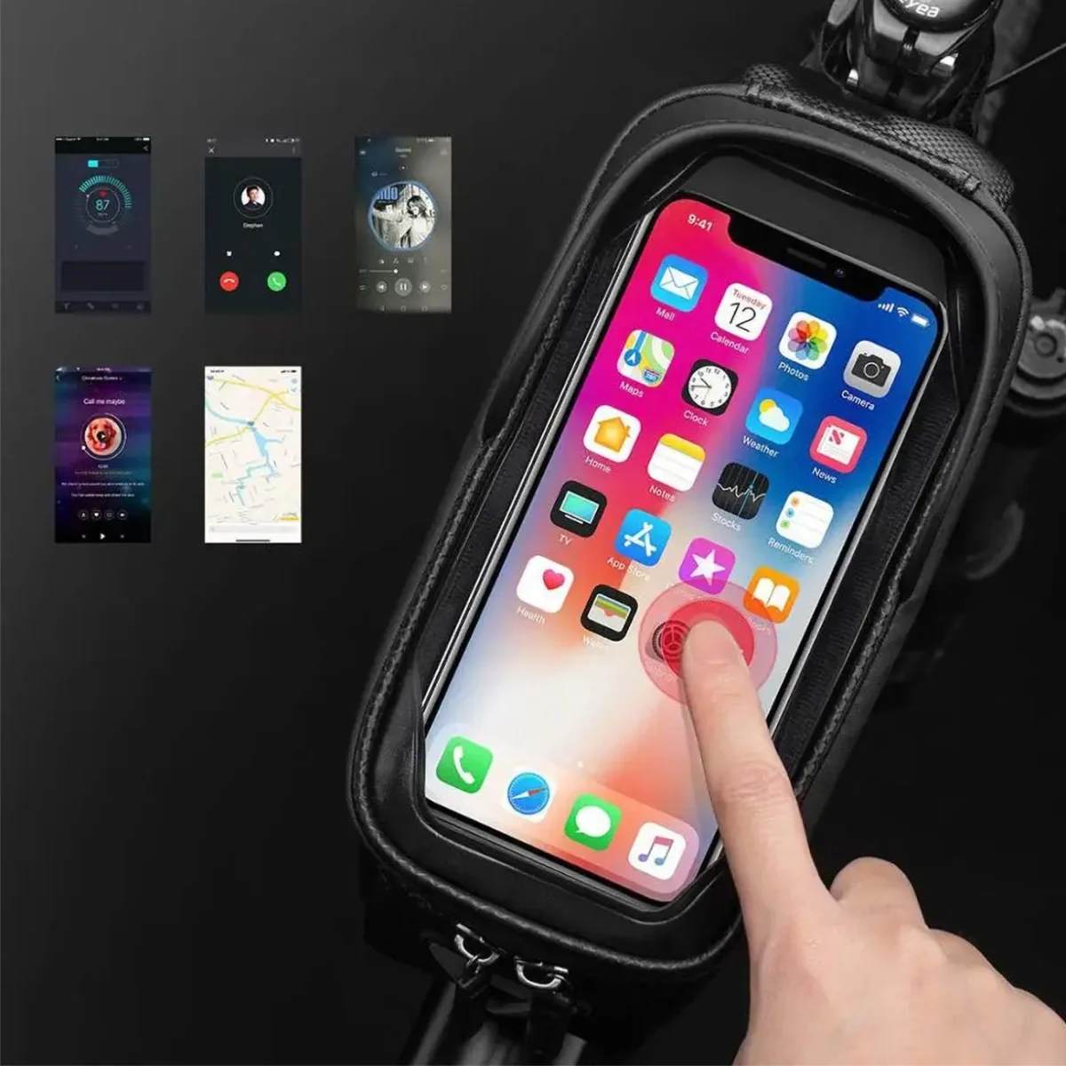 Rockbros B68-1 cyklistická taška 1.5L, čierna