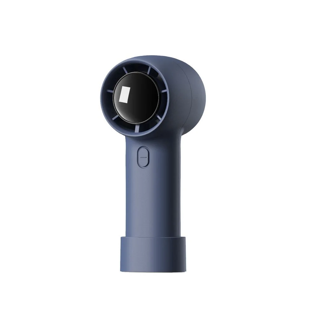 Výkonný mini prenosný ventilátor, tmavomodrý