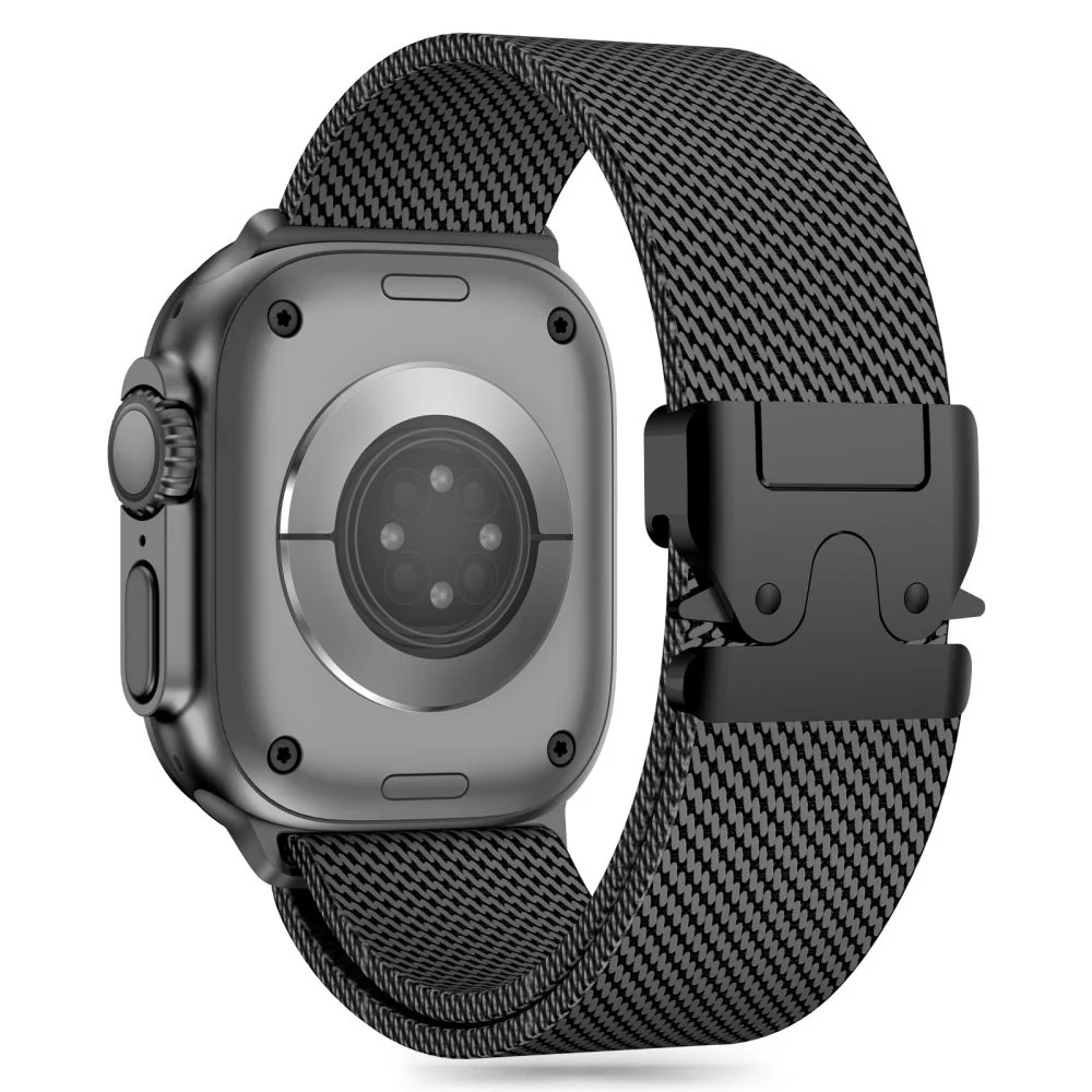 Tech-Protect Milano remienok na Apple Watch 45/45/46/49mm, black