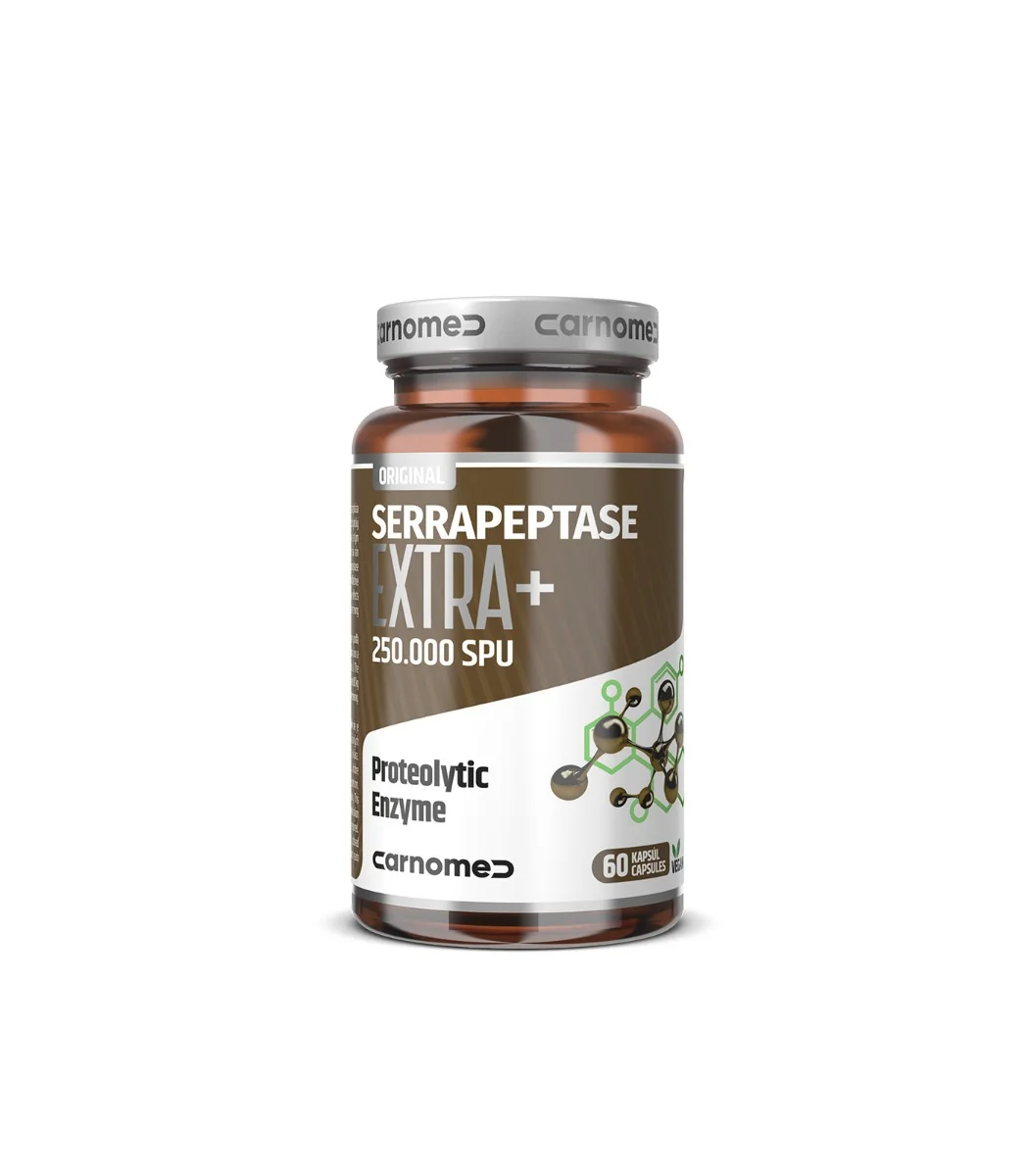 CarnoMed Serrapeptase EXTRA+ 1×60 cps, veterinárny prípravok