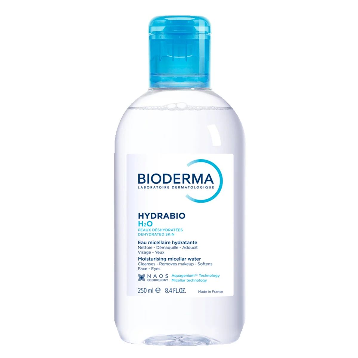 BIODERMA Hydrabio H2O micelárna voda na dehydratovanú pleť 1×250 ml, hydratačná micelárna voda