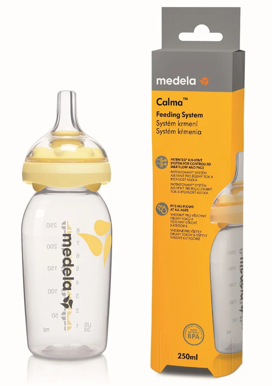 Medela fľaša pre dojčené deti Calma™ 250 ml 1×1 ks, dojčenská fľaša