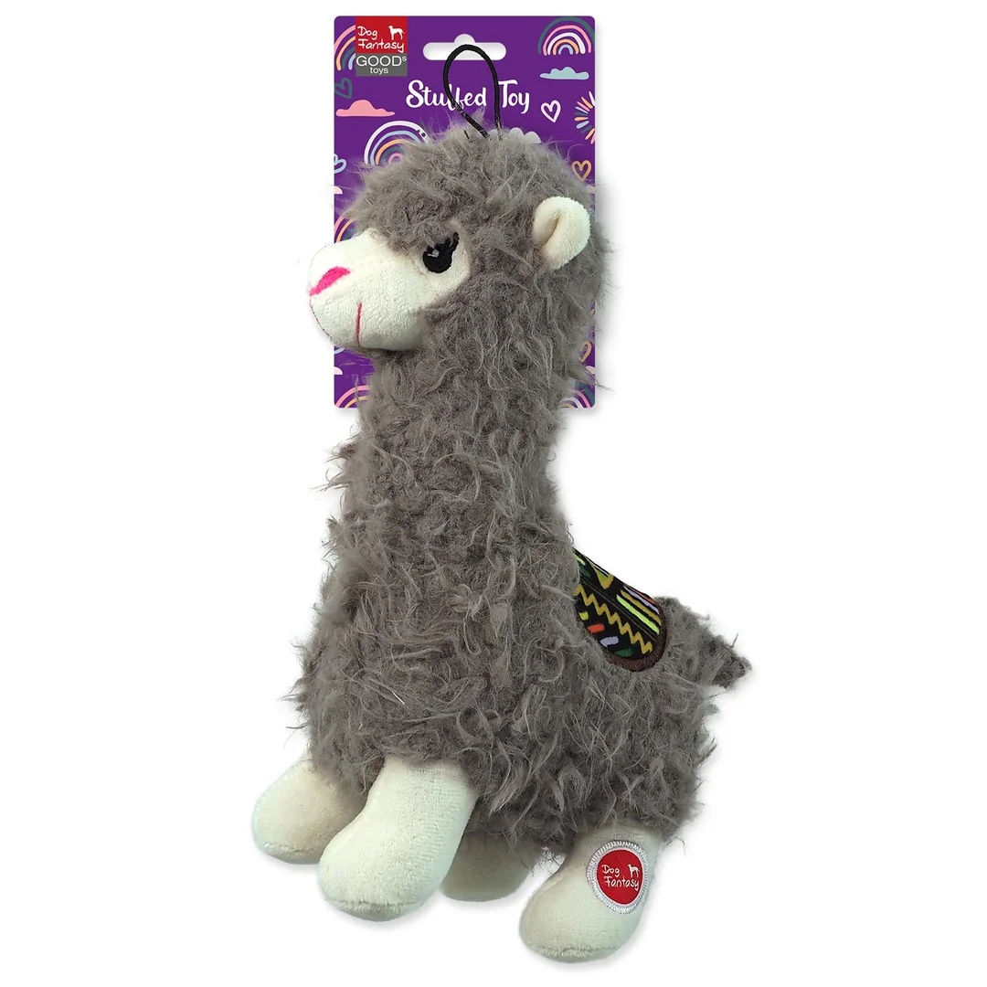 Hračka Dog Fantasy Stuffed Toy lama pískacia mix farieb 26cm
