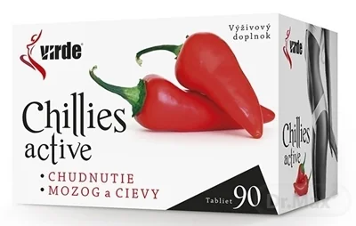 VIRDE CHILLIES ACTIVE 1×90 tbl, výživový doplnok