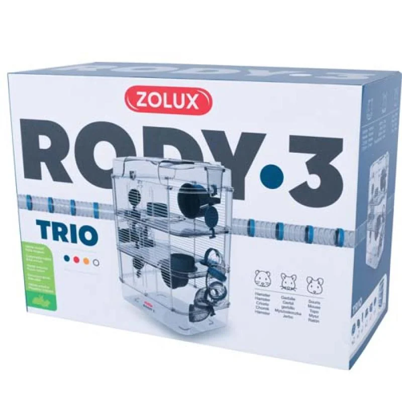 ZOLUX RODY3 SA klietka TRIO BLUE 410x270x530mm