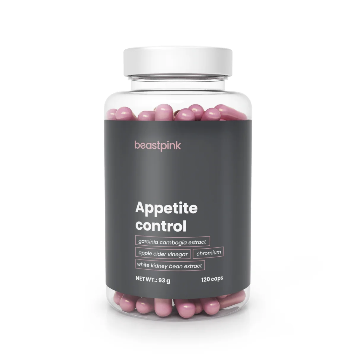 Gymbeam appetite control beastpink 120cps 1×120 cps, doplnok na kontrolu chuti do jedla