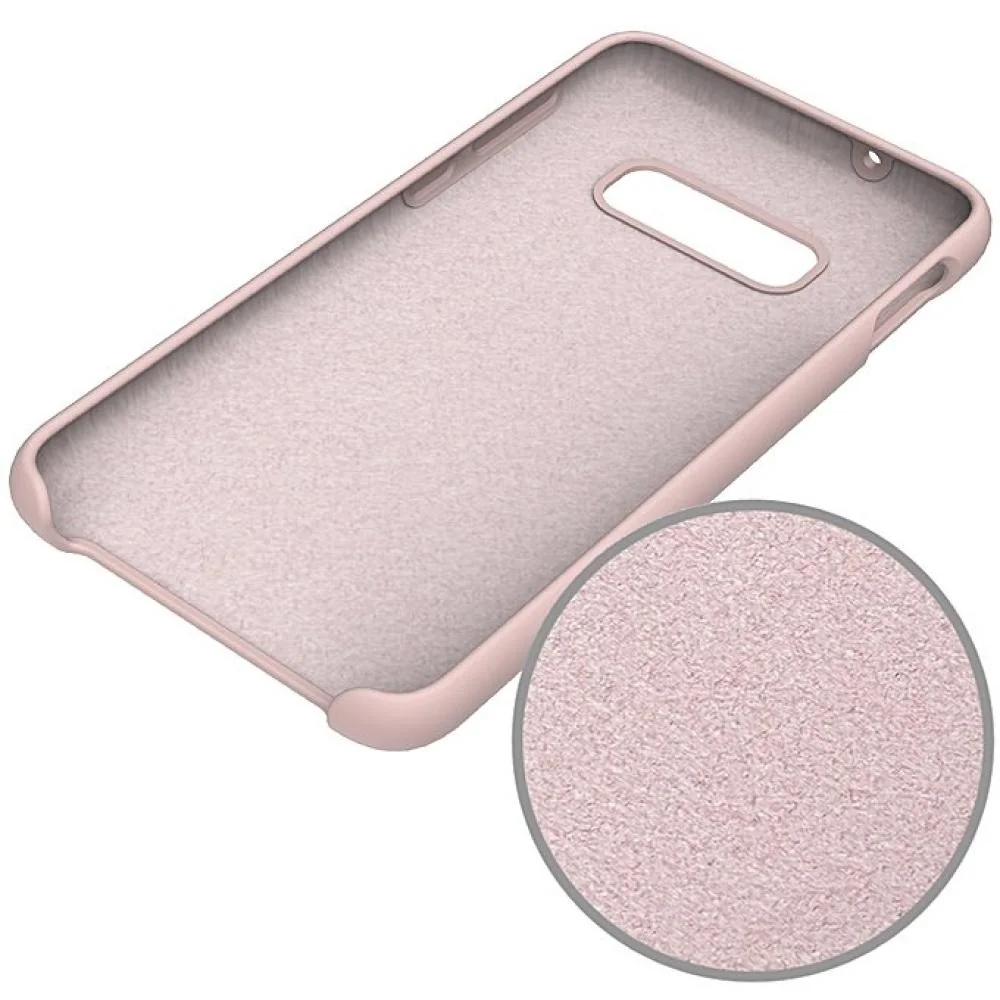 Puzdro Silicone case pre Samsung Galaxy S10 - Červená